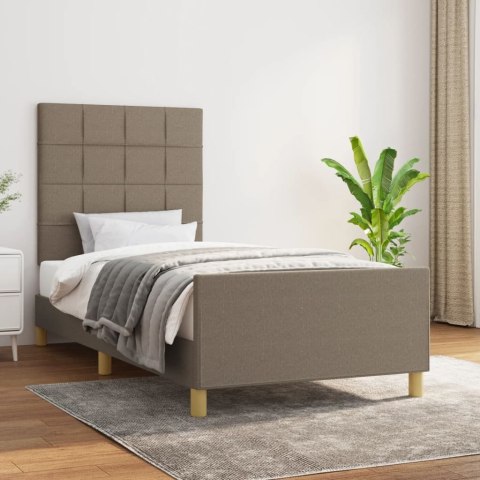 Rama łóżka bez materaca Taupe 80x200 cm Tkanina
