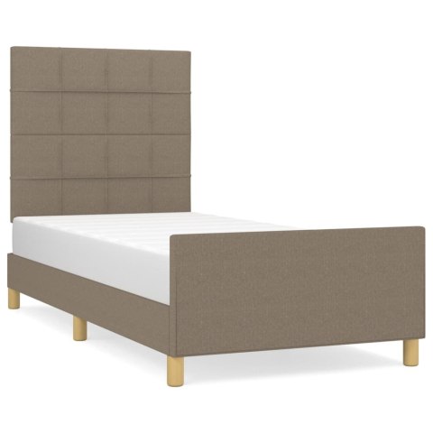 Rama łóżka bez materaca Taupe 80x200 cm Tkanina