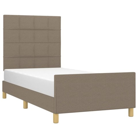Rama łóżka bez materaca Taupe 80x200 cm Tkanina