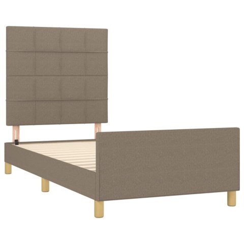 Rama łóżka bez materaca Taupe 80x200 cm Tkanina