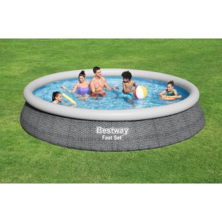 Bestway Basen dmuchany dla dorosłych Ratan z oczyszczaczem 475x84 cm Ogród 57313