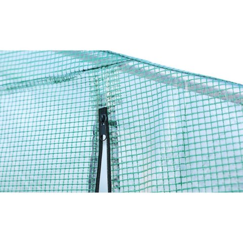 SZKLARNIA TUNEL OGRODOWY 300x600x200CM PE KONSTRUKCJA STAL ZIELONY