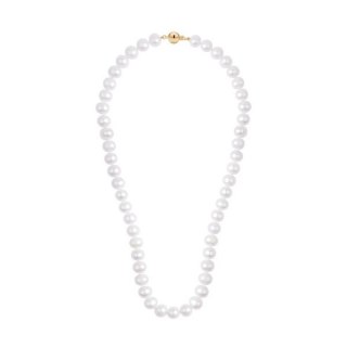 Gold necklace NZX6678 - Freshwater pearls