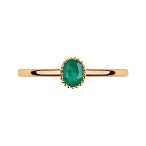Gold ring PZC6664 - Emerald