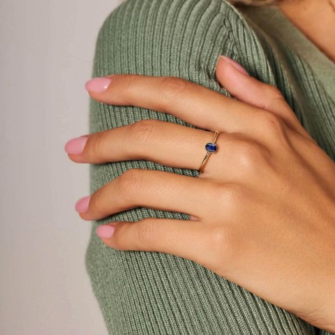 Gold ring PZC6664S - Sapphire