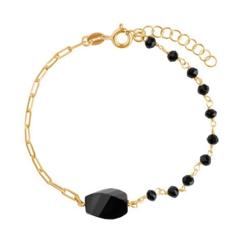 Silver bracelet BSC6684 - Onyx