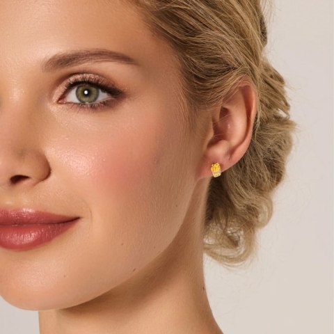Silver earrings KDK6666 - Zirconia