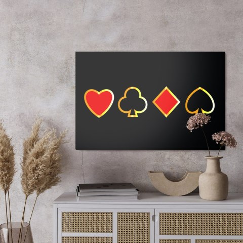 Obraz Na Płótnie Nowoczesne Symbole Kart