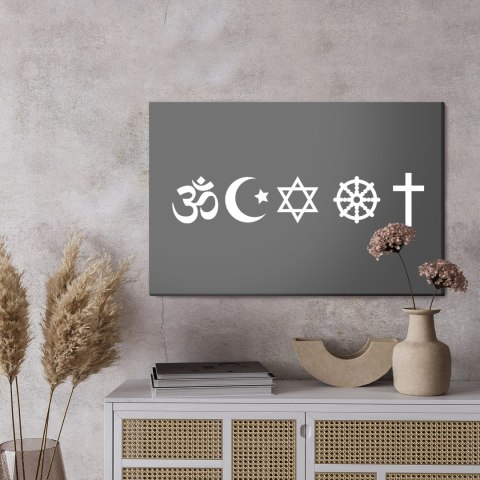 Obraz Na Płótnie Zestaw Ikon Symboli Religijnych