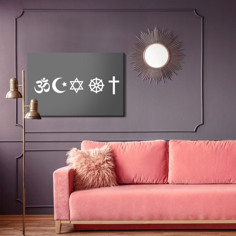 Obraz Na Płótnie Zestaw Ikon Symboli Religijnych