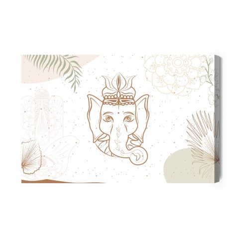 Obraz Na Płótnie Rysunek Ganesha