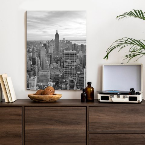 Plakat Empire State Building Czarno Biały Krajobraz