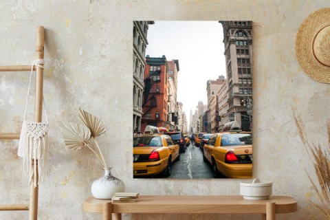 Plakat Taksówki Na Ulicy Soho Nowy Jork