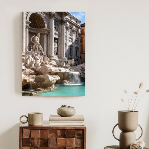 Plakat Fontanna Di Trevi Z Turkusową Wodą