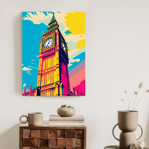 Plakat Kolorowy Big Ben Ilustracja