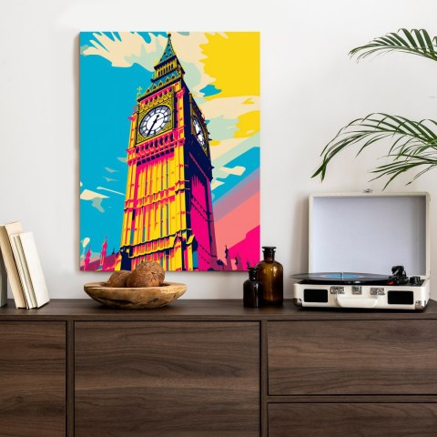 Plakat Kolorowy Big Ben Ilustracja