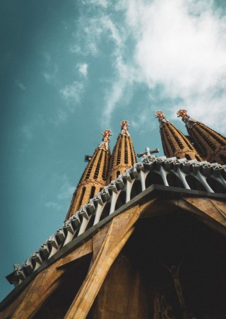 Plakat La Sagrada Familia Kościół W Barcelonie