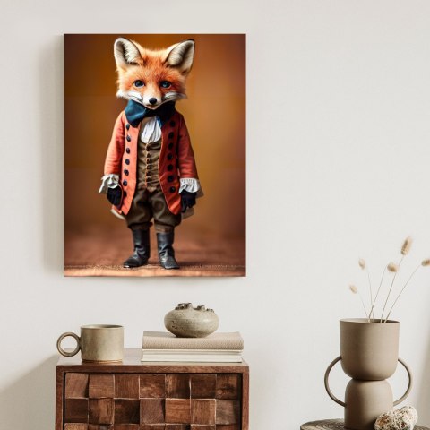 Plakat An Anthropomorphic Fox Wearing Victorian 1800S Suit