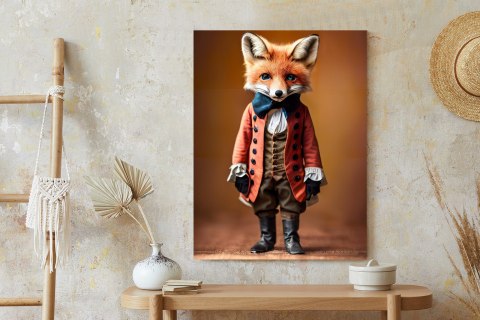 Plakat An Anthropomorphic Fox Wearing Victorian 1800S Suit