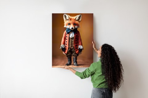 Plakat An Anthropomorphic Fox Wearing Victorian 1800S Suit