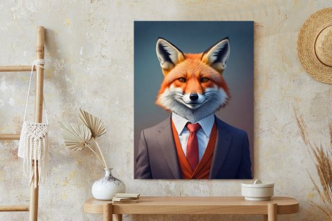 Plakat Portret Lisa W Ubraniu Mężczyzny