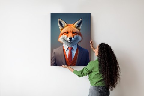 Plakat Portret Lisa W Ubraniu Mężczyzny