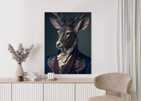 Plakat Jeleń W Eleganckim Stroju