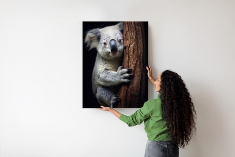 Plakat Miś Koala Obejmujący Drzewo