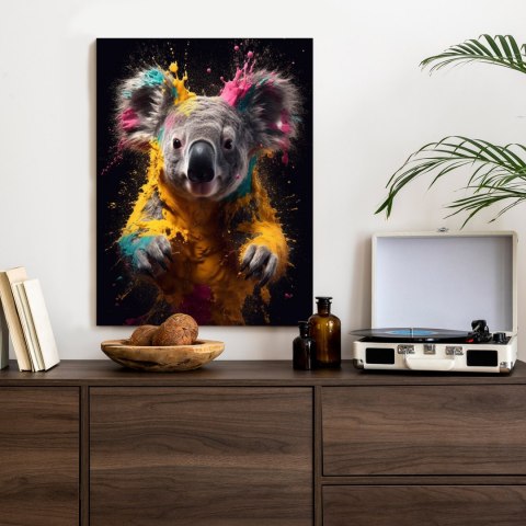 Plakat Wielokolorowy Portret Koali