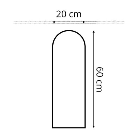 Panel Tapicerowany Magic Velvet Brązowy 20cm