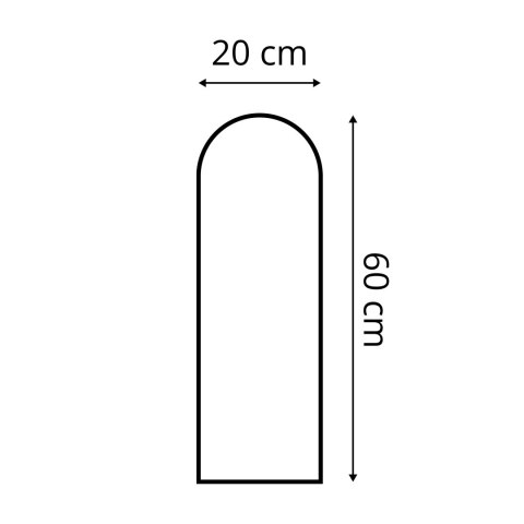 Panel Tapicerowany Magic Velvet Czarny 20cm