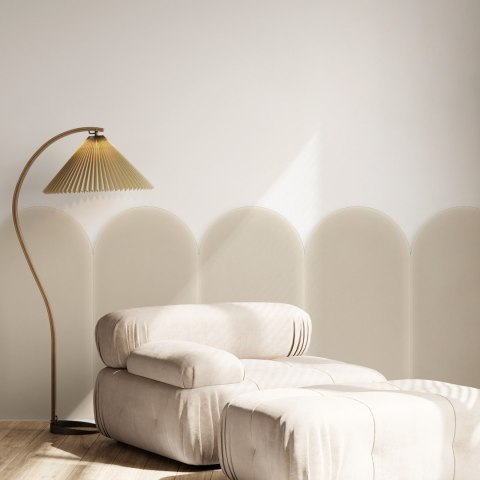 Panel Tapicerowany Magic Velvet Kremowy 30cm