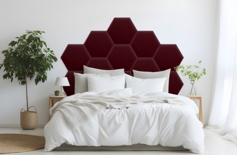 Panel Tapicerowany Magic Velvet Bordowy