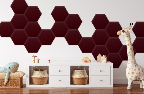 Panel Tapicerowany Magic Velvet Bordowy