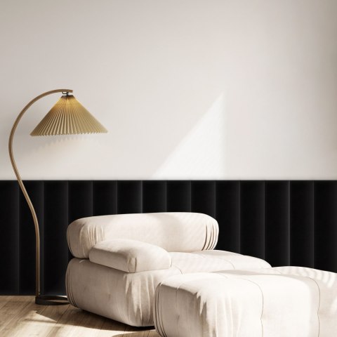 Panel Tapicerowany Magic Velvet Czarny