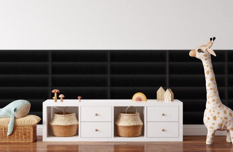 Panel Tapicerowany Magic Velvet Czarny