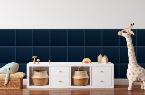 Panel Tapicerowany Magic Velvet Granatowy