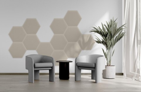 Panel Tapicerowany Magic Velvet Kremowy