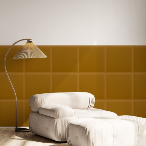 Panel Tapicerowany Magic Velvet Miodowy
