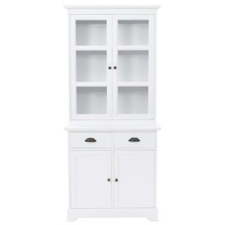 Kredens 4-drzwiowy, MDF i drewno sosnowe, 80x40x180 cm