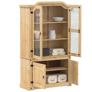 Witryna Corona, 103,5x42x180 cm, lite drewno sosnowe