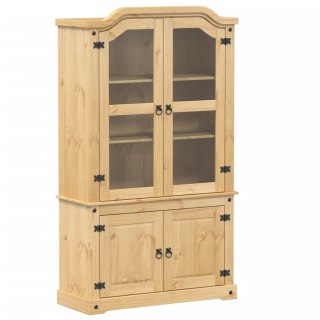 Witryna Corona, 103,5x42x180 cm, lite drewno sosnowe