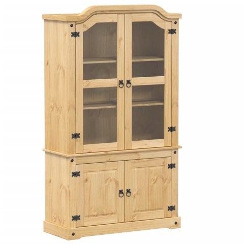 Witryna Corona, 103,5x42x180 cm, lite drewno sosnowe
