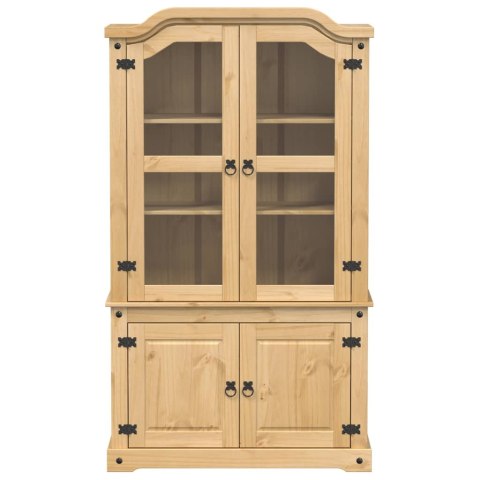 Witryna Corona, 103,5x42x180 cm, lite drewno sosnowe