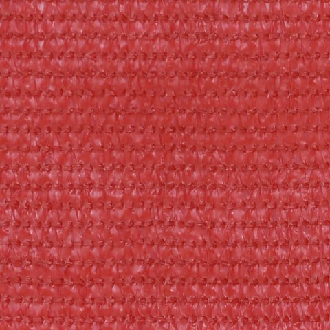Parawan balkonowy, czerwony, 75x600 cm, HDPE