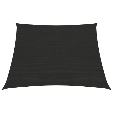 Żagiel przeciwsłoneczny, 160 g/m², czarny, 3/4x2 m, HDPE