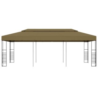 Altana ogrodowa, 6 x 3 x 2,7 m, taupe, 180 g/m²
