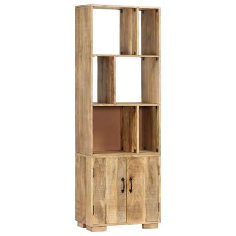 Regał na książki, 60x35x180 cm, lite drewno mango