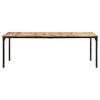 Stół jadalniany, 220 x 100 x 76 cm, surowe drewno mango