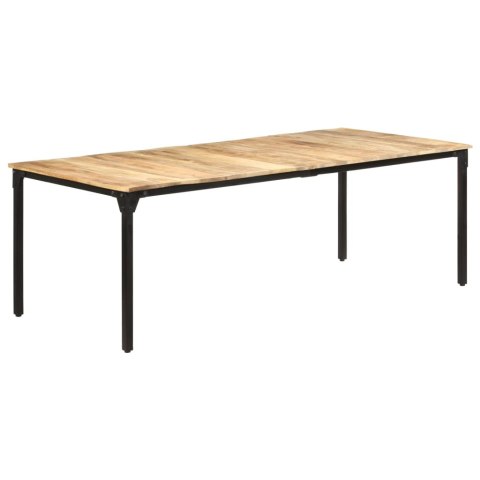 Stół jadalniany, 220 x 100 x 76 cm, surowe drewno mango